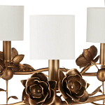 Люстра с каркасом в виде цветков розы и тканевыми абажурами Flowers and Fox Roses варинант исполнения - 2 | Loft Concept в Волгограде