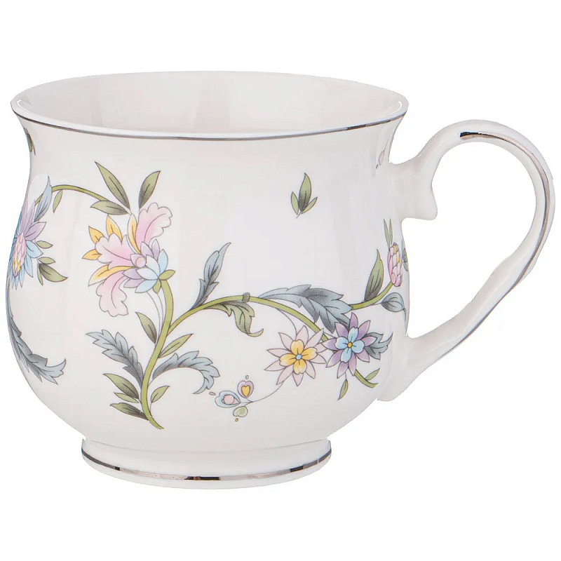 Кружка из фарфора с цветочным принтом 480 мл Tea Flower Set Мульти Кружка из фарфора с цветочным принтом 480 мл Tea Flower Set Мульти в Волгограде | Loft Concept