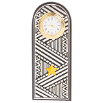 Часы подарочные настольные в виде погона Генерала из натурального камня Змеевик Silver Military Clock варинант исполнения - 4 | Loft Concept в Волгограде