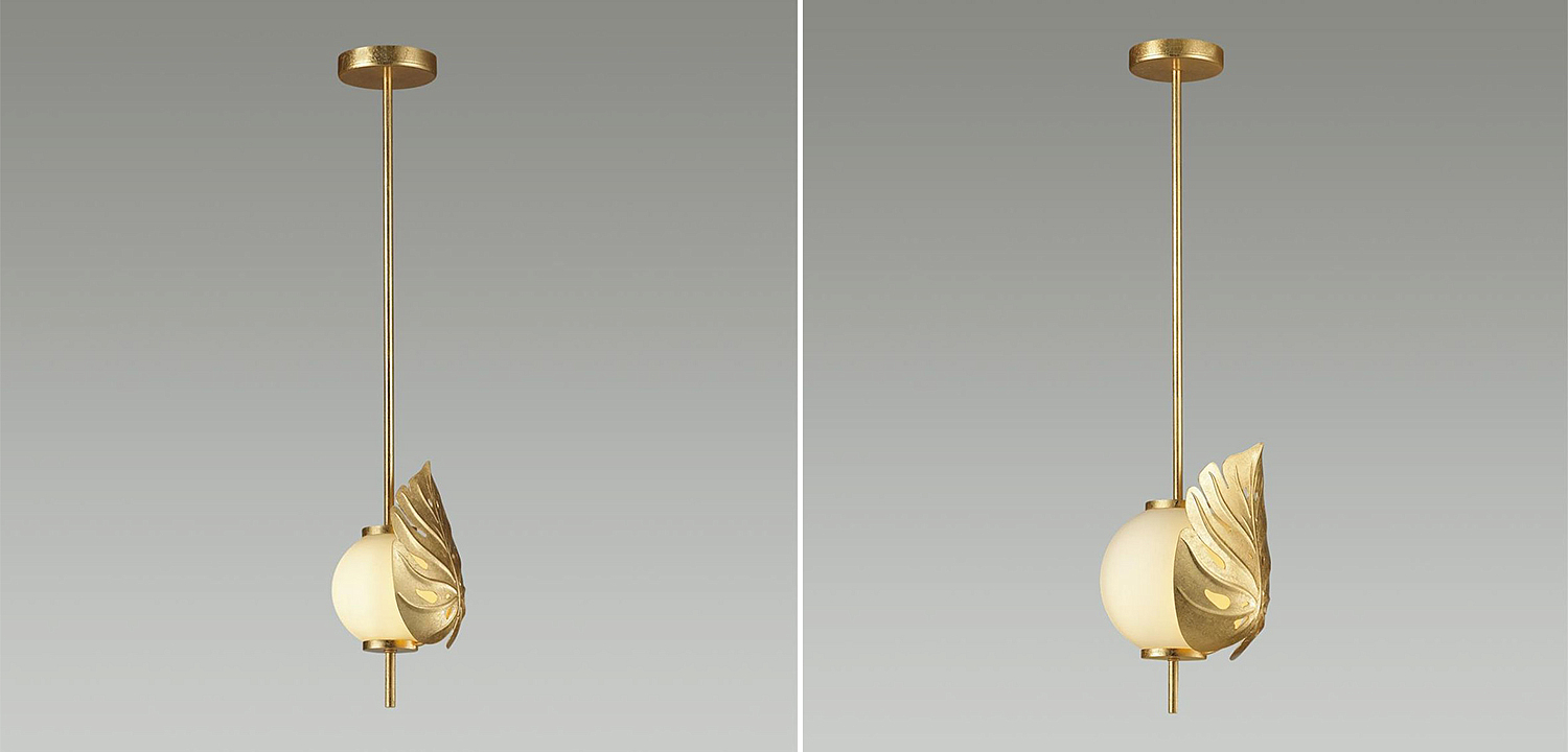 Подвесной светильник Gold Monstera Leaf Подвесной светильник Gold Monstera Leaf - Loft-Concept в Волгограде