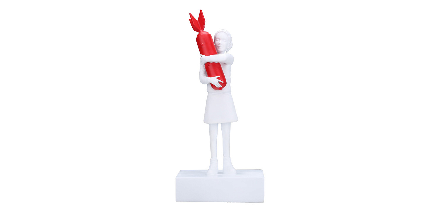 Статуэтка Banksy Bomb Hugger Sculpture Red Статуэтка Banksy Bomb Hugger Sculpture Red - Loft-Concept в Волгограде