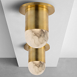 Потолочный светильник светодиодный с плафоном из натурального камня Purgatory варинант исполнения - 3 | Loft Concept в Волгограде