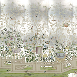 Обои ручная роспись Temple Newsam White Gold gilded silk варинант исполнения - 1 | Loft Concept в Волгограде