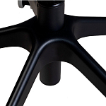 Стул с мягкой синей обивкой из велюра и подъемно-поворотным механизмом на черных колесиках Harper Blue варинант исполнения - 6 | Loft Concept в Волгограде