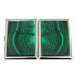 Портсигар на 10 сигарет с газовой зажигалкой из натурального камня Малахит Stone Cigarettes Cases варинант исполнения - 4 | Loft Concept в Волгограде