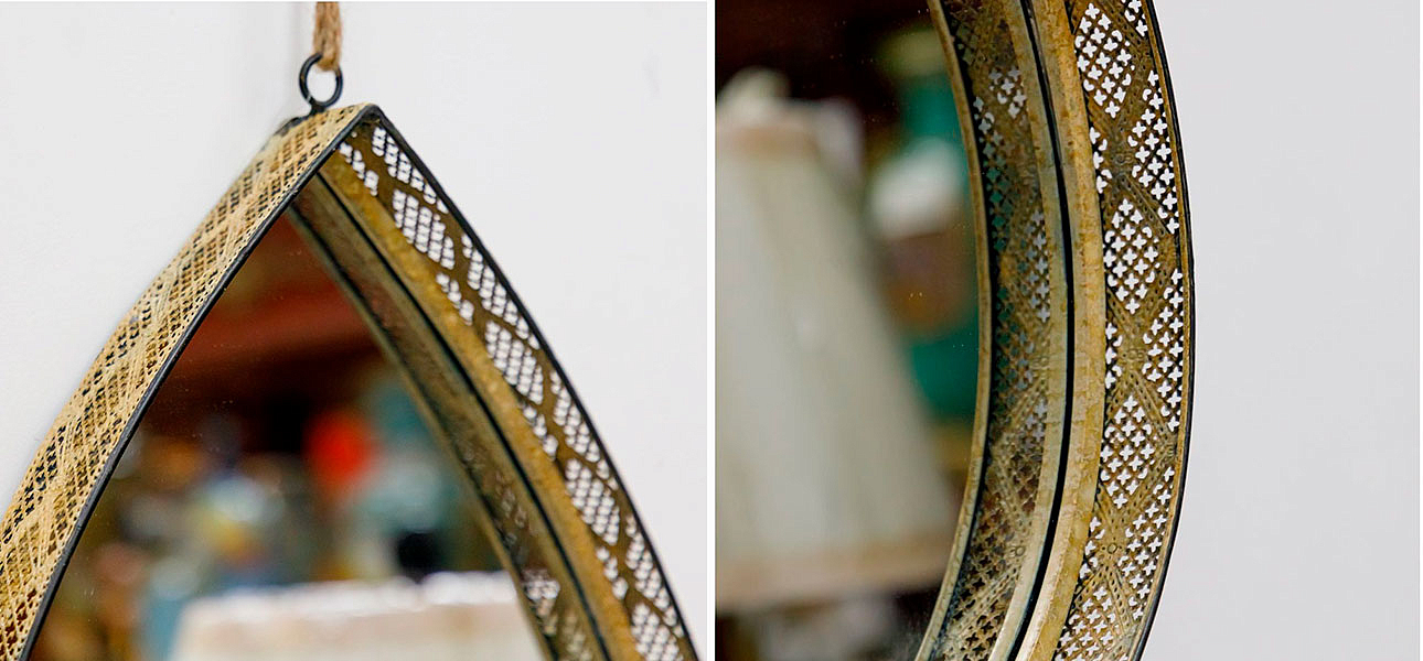 Зеркало в виде капли Golden Drop - Loft-Concept в Волгограде