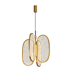 Люстра с гравировкой на акриловых плафонах Gravyura Bronze D 33 см варинант исполнения - 2 | Loft Concept в Волгограде