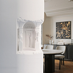 Встраиваемый в стену гипсовый светильник под покраску с колоннами и арками в античном стиле Antiquity Athena варинант исполнения - 15 | Loft Concept в Волгограде