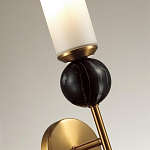 Бра с цилиндрическим матовым плафоном и шаром из камня на металлическом основании Orb Essence варинант исполнения - 3 | Loft Concept в Волгограде