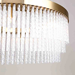 Люстра подвесная со стеклянными подвесками в виде перекрученных трубочек Nembus варинант исполнения - 4 | Loft Concept в Волгограде