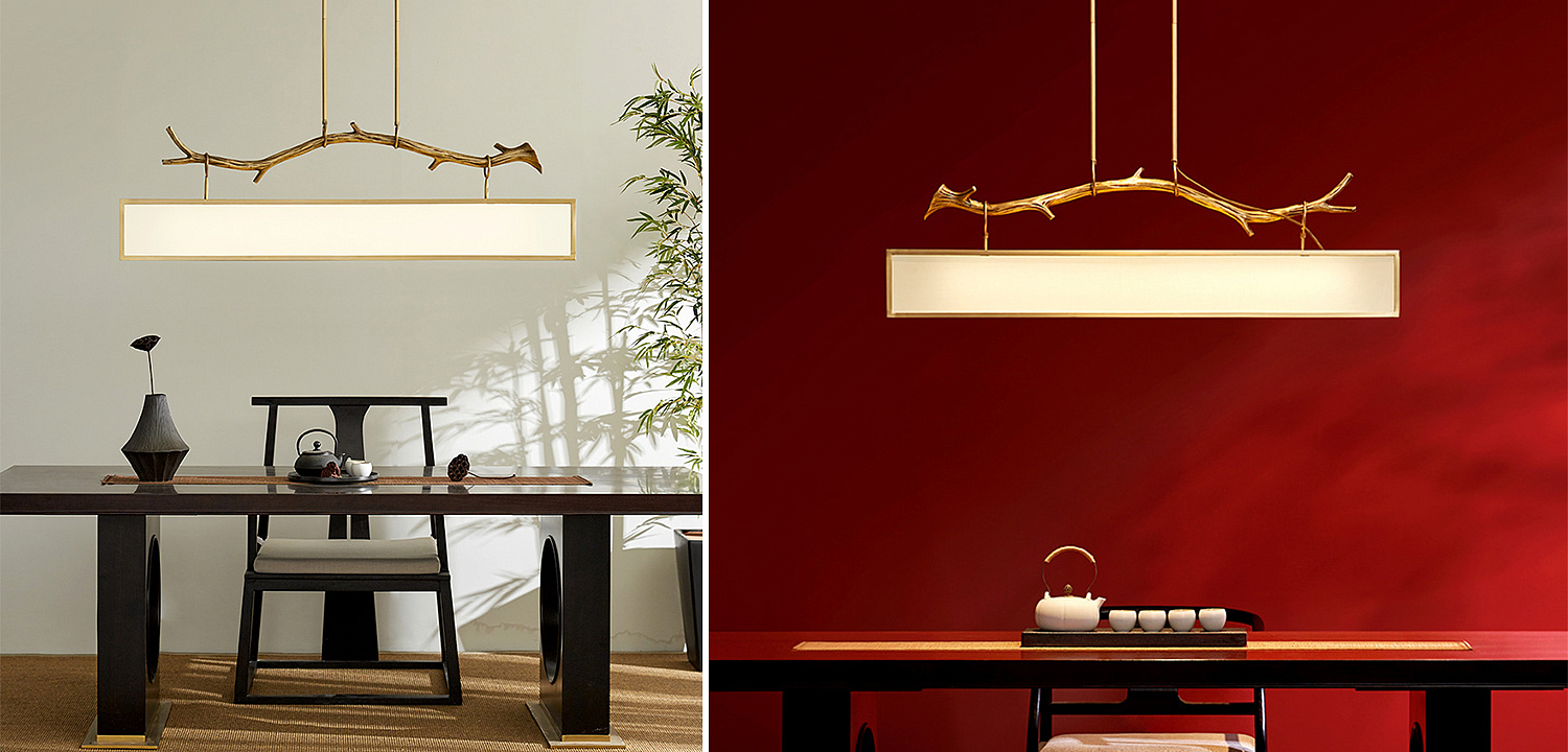 Дизайнерская прямоугольная люстра с золотой веткой Rectangular chandelier golden branch Дизайнерская прямоугольная люстра с золотой веткой Rectangular chandelier golden branch - Loft-Concept в Волгограде