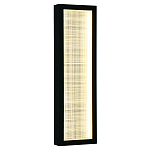 Светодиодное прямоугольное бра из металла черного цвета Lattice Lux варинант исполнения - 5 | Loft Concept в Волгограде