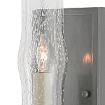 Бра с прозрачным плафоном на сером каркасе Elegant Gray Lamp варинант исполнения - 1 | Loft Concept в Волгограде