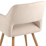 Стул в рогожке бежевого цвета NEASAN STOOL варинант исполнения - 7 | Loft Concept в Волгограде