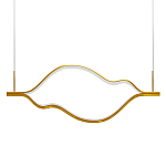 Подвесной светильник волнообразный изогнутый цвета латунь 3000К Spiral Lighting варинант исполнения - 1 | Loft Concept в Волгограде