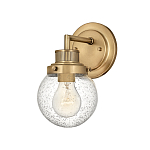 Бра для ванных комнат с прозрачным шарообразным плафоном из стекла с пузырьками на круглом основании Hinkley варинант исполнения - 1 | Loft Concept в Волгограде