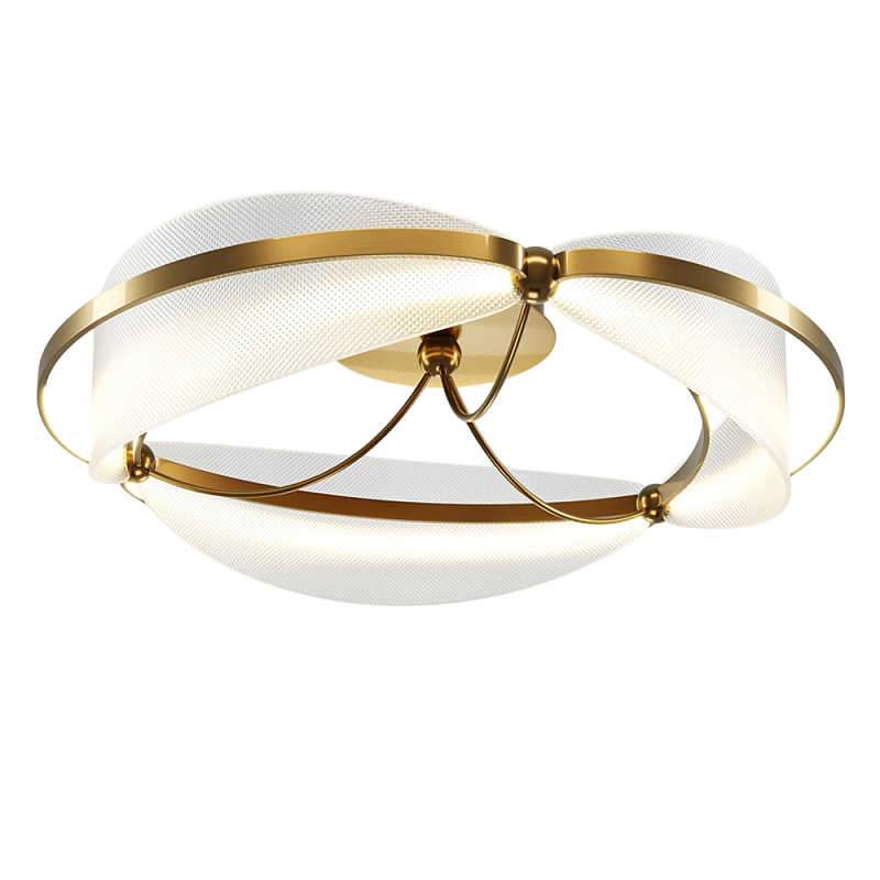 Потолочный светильник Breeze 3000К 45Вт Латунь Прозрачный в Волгограде | Loft Concept 