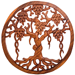 Панно из дерева Wood Panel With Trees варинант исполнения - 1 | Loft Concept в Волгограде