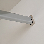 Шкаф бежевый двухдверный с полками и штангой Eccentricity варинант исполнения - 5 | Loft Concept в Волгограде