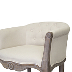 Кресло низкое в стиле прованс Бежевый Лен Louis French Armchair  варинант исполнения - 4 | Loft Concept в Волгограде