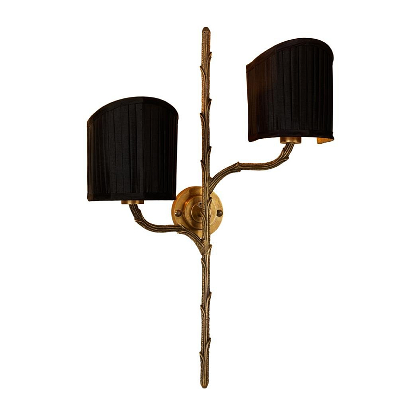 Бра Eichholtz Wall Lamp Leonard Латунь Античная полированная Черный Бра Eichholtz Wall Lamp Leonard Латунь Античная полированная Черный в Волгограде | Loft Concept