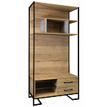 Стеллаж под TV в стиле лофт с открытыми полками и 2-мя ящиками Urban Style Space варинант исполнения - 1 | Loft Concept в Волгограде