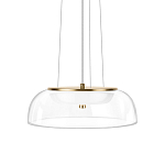 Подвесной светильник  с плоским прозрачным стеклянным плафоном Grada Light варинант исполнения - 1 | Loft Concept в Волгограде