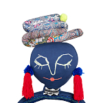 Кукла из одежды и павлопосадских платков Rusalka Blue Jeans варинант исполнения - 2 | Loft Concept в Волгограде