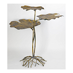 Столик приставной с тремя столешницами Тропические листья Tropical Forest gold варинант исполнения - 2 | Loft Concept в Волгограде