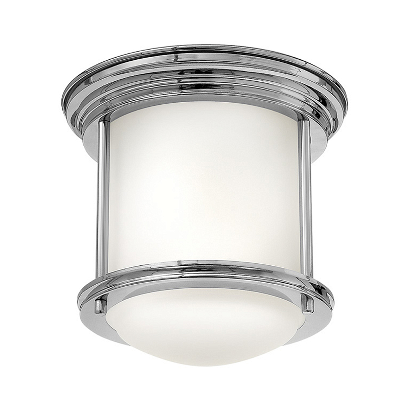 Потолочный светильник для ванных комнат со стеклянным плафоном и одной лампой Hinkley Хром Белый Бронза Прозрачное Стекло в Волгограде | Loft Concept 