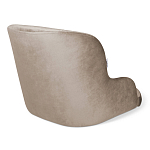 Стул с мягкой бежевой обивкой из велюра и подъемно-поворотным механизмом на черных колесиках Harper Beige варинант исполнения - 2 | Loft Concept в Волгограде