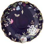 Ваза фарфоровая круглая на ножке с рисунком цветов Garden Whisper Porcelain Set  варинант исполнения - 1 | Loft Concept в Волгограде