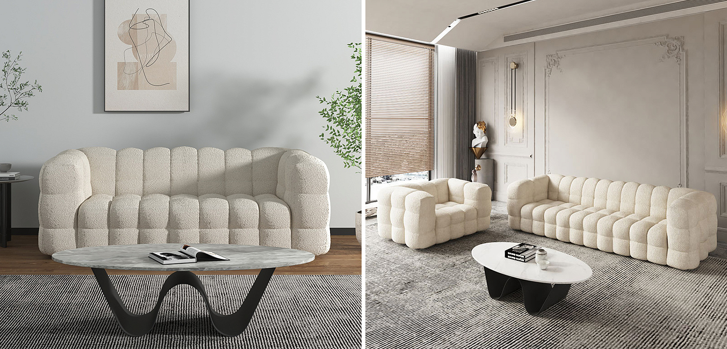 Диван Nammos Comfort Teddy Kanepe Bej Диван Nammos Comfort Teddy Kanepe Bej - Loft-Concept в Волгограде