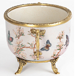 Фарфоровая чаша с бронзовыми элементами Eden Garden варинант исполнения - 3 | Loft Concept в Волгограде