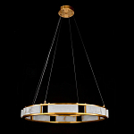 Люстра в виде кольца из натурального камня Golden Alavastor варинант исполнения - 2 | Loft Concept в Волгограде