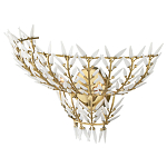 Бра золотого цвета с белыми стеклянными лепестками Hanging Flowers варинант исполнения - 2 | Loft Concept в Волгограде