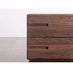 Прикроватный столик деревянный с 2-мя ящиками Moon Walnut Furniture варинант исполнения - 4 | Loft Concept в Волгограде