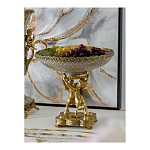 Чаша фарфоровая на двух бронзовых ангелах Eden Garden варинант исполнения - 4 | Loft Concept в Волгограде