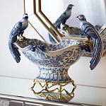 Фарфоровая чаша с птицами Blue and White варинант исполнения - 4 | Loft Concept в Волгограде
