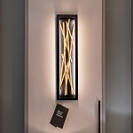 Бра в прямоугольной черной рамке с декором в виде ветвей в золотой отделке Hinkley варинант исполнения - 7 | Loft Concept в Волгограде