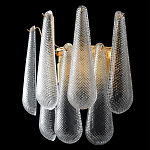 Бра с подвесками из рифленного стекла в форме капель Textured Glass варинант исполнения - 2 | Loft Concept в Волгограде