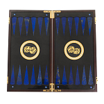 Нарды настольные из натурального камня лазурит и долерит Backgammon from Stone варинант исполнения - 2 | Loft Concept в Волгограде