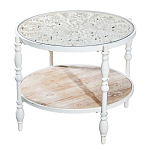 Журнальный столик из натурального дерева в винтажном стиле Openwork Coffee Table варинант исполнения - 1 | Loft Concept в Волгограде