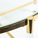 Кофейный столик со столешницей из стекла Crossy варинант исполнения - 3 | Loft Concept в Волгограде