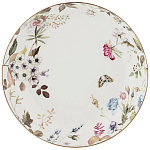 Ваза фарфоровая белая на ножке с рисунком цветов Garden Whisper Porcelain Set  варинант исполнения - 1 | Loft Concept в Волгограде