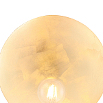 Бра с золотым круглым отражателем и открытой лампой Sun Glow Disc варинант исполнения - 5 | Loft Concept в Волгограде