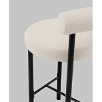 Стул полубарный Floreo букле молочный варинант исполнения - 3 | Loft Concept в Волгограде