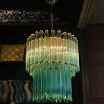 Дизайнерская люстра Blue Lagoon glass бирюзовое стекло  варинант исполнения - 4 | Loft Concept в Волгограде