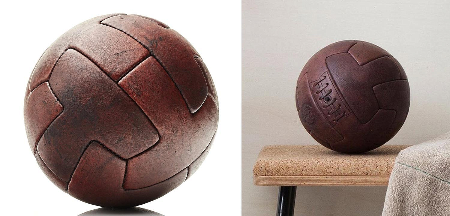 Футбольный Мяч из коричневой Кожи RETRO HERITAGE BROWN LEATHER T SOCCER BALL Футбольный Мяч из коричневой Кожи RETRO HERITAGE BROWN LEATHER T SOCCER BALL - Loft-Concept в Волгограде