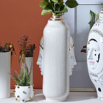 Ваза с золотисто-белыми фрагментами Faces of Imagination варинант исполнения - 9 | Loft Concept в Волгограде